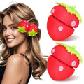 18 pcs Strawberry Sponge Hair Rollers Heatless Curls Overnight Hair Curlers to Sleep in Soft Foam Curlers for Natural Waves Diy Styling Tool
