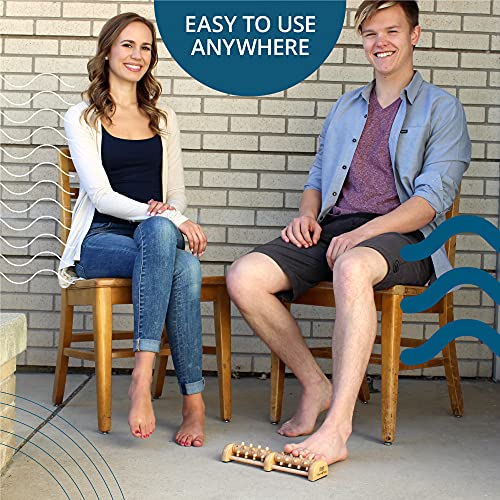 TheraFlow Foot Massager for Plantar Fasciitis Relief - Reflexology Foot Massager for Neuropathy and Foot Pain | Feet Massager for Pain Relief and Circulation - Plantar Fasciitis Roller