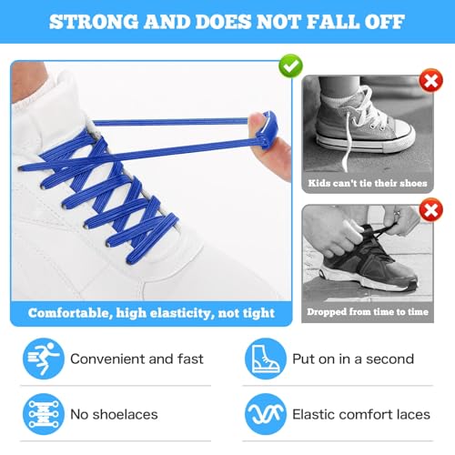 Neo-wows No Tie Shoelaces Elastic Laces for Kids Adults Athletic Sneakers - color: Army Green