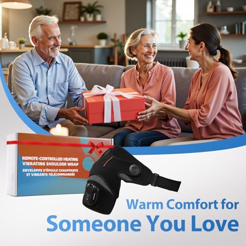 HOMRELEXA Shoulder Heating Pad, Shoulder Massager with Detachable Remote
