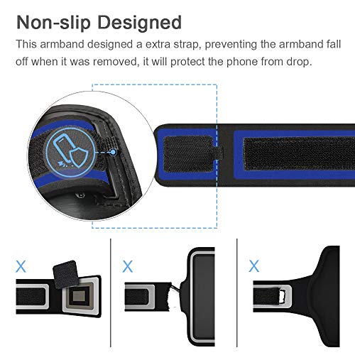 Armband for iPod Touch 7 6 5 4 Generation Armband (Navy Blue) - color: Navy Blue
