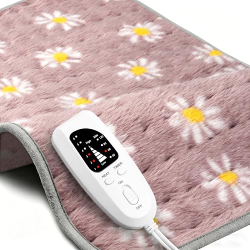 Electric Heating pad for Back Neck Shoulder Knee Arms Legs - color: Littledaisy, size: 24"x12"
