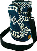 Water Bottle Holder with Strap & Pocket for Phone, Card, Cash or Keys | Bottle Sleeve Carrier for Walking, Backpacking | Hydro and Iron Flask Sling Bag | Camping Accessories (64, Laguna Blue)