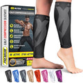 BLITZU Calf Compression Sleeves, Footless Compression Socks for Men & Women - color: Black, size: Large/X-Large