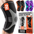 DR. BRACE ELITE Knee Brace with Side Stabilizer (2 Pack) Knee Brace - color: A Mercury, size: Medium