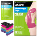Precut Kinesiology Tape for Knees, 24 Pcs Individual Packaged(Pink) - color: Pink, size: 24PCS