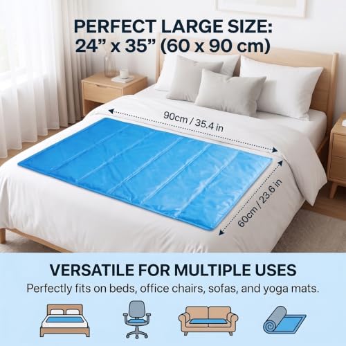 35"x23" Extra Large Full Body Ice Pack - Reusable Gel Cold Pack for Back, Hip, & Leg Pain Relief - Flexible Cold Therapy Wrap for Muscle Soreness, Injury Recovery & Relaxation