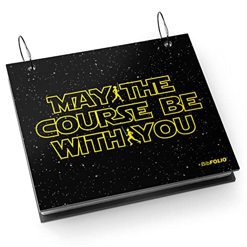 Gone For a Run BibFOLIO Race Bib Album - May The Course Be With You - 9.5x8 - color: May The Course Be With You