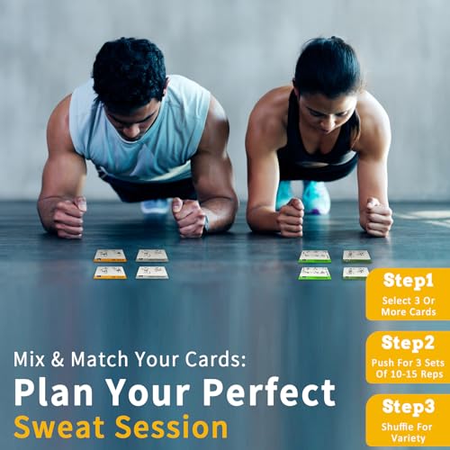 Half Balance Ball Workout Cards, 62 Exercises Cards Deck Large Size 5" x 3.5" Fitness Cards for Women & Men, Beginner Fitness Guide to Training Exercises at Home or Gym - style: Half Balance Ball