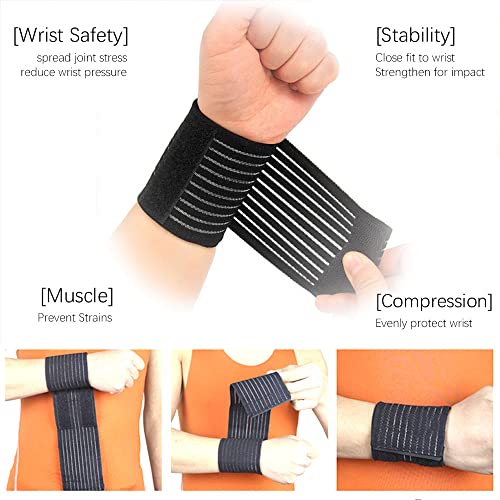 Calf Compression Sleeves 4 Pcs Adjustable Wrap Knee Ankle Wrist