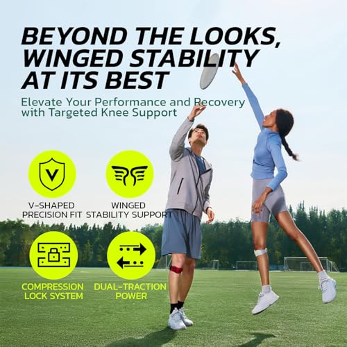 aoFIT 2 Pack Patella Knee Strap Band for Knee Pain Knee Support Patellar Stabilizer Braces Tendon Ergonomic Silicone Pad adjustable Compression for Running Jumping Squats Basketball All Activities