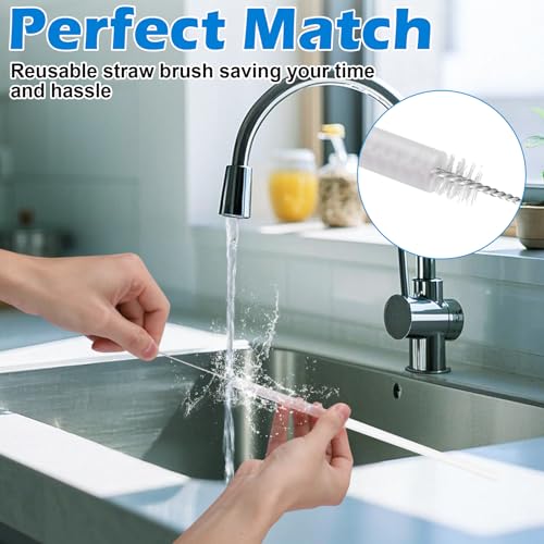Palksky 5 in 1 Water Bottle Cleaning Brush Set, Multifunctiona Brush and Straw Cleaner for Owala/Stanley/Hydro/Yeti/Simple Modern Cup Accessories - size: 7 Pack