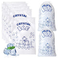 Ice Bags 10 lb with Drawstring, 50 Count Ice Bags for Ice Machine, Heavy-Duty Reusable Ice Cube Bag, Portable Storage and Freezer Keeper - size: 10LB