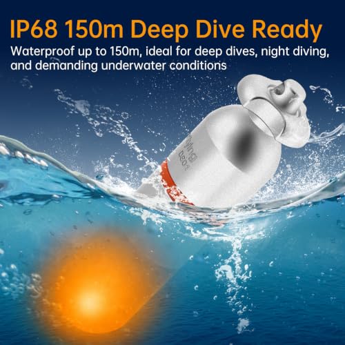 SecurityIng 2 Pcs Scuba Dive Strobe Signal Light, 2 Modes -Yellow - color: Yellow