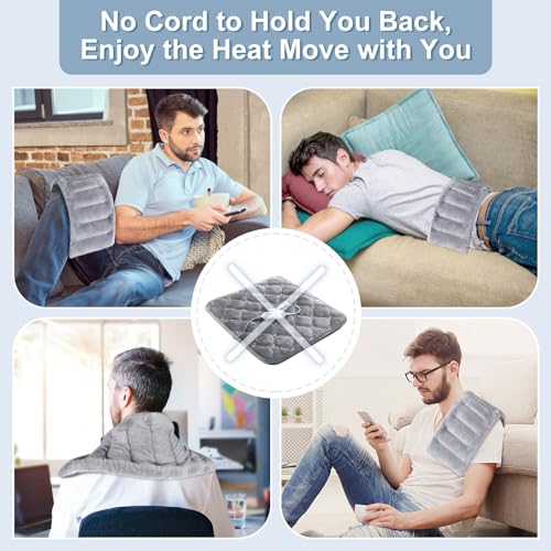SuzziPad Microwave Heating Pad for Muscle Soreness Fatigue, 7"X16", Gray - color: Gray