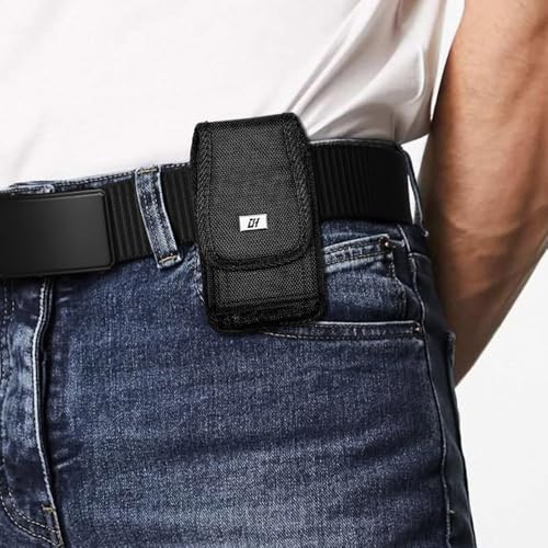 I&H Cell Phone Holster w Pouch Belt Clip for Men and Women iPhone 6 7 8 Protect 4.7 inch Case, Black - color: Black, size: Small