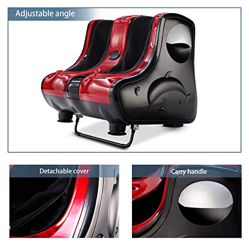 ARLIME Foot Massager with Heat, Shiatsu Feet Massage Machine - color: Red