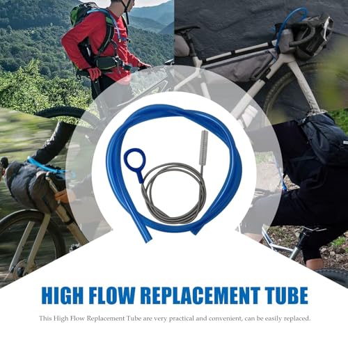 Replacement Tube Set with Cleaning Brush Kit 98CM Long Water Hose for Hydration Pack