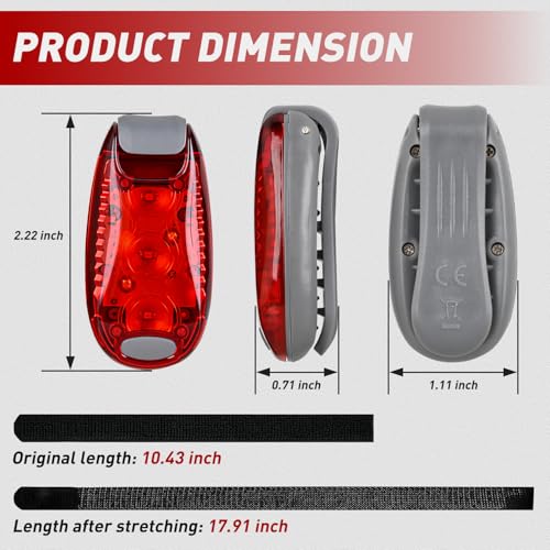Nilight LED Safety Light 4PCS Red Green Marine Navigation Bike Tail Lights - color: 3LED Safety Light-Red Green