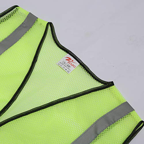 zojo High Visiblity Reflective Mesh Safety Vest Bulk 10 Pack - color: 10pcs-neon Yellow