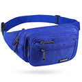CXWMZY Fanny Packs For Women & Men Waist Pack Hip Bum Bag with Multi-Pockets Large Capacity Waterproof Casual Bum Bag for Disney Traveling Casual Cycling Running Hiking - color: Blue