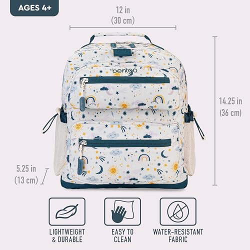 Bentgo Kids Print Durable & Water-Resistant Backpack - color: Friendly Skies, size: Kids Medium
