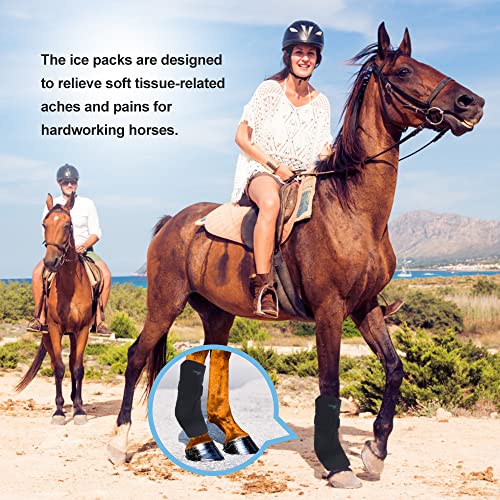 NEWGO Horse Ice Pack, 1 Wrap with 2 Gel Packs - style: 1 Pack