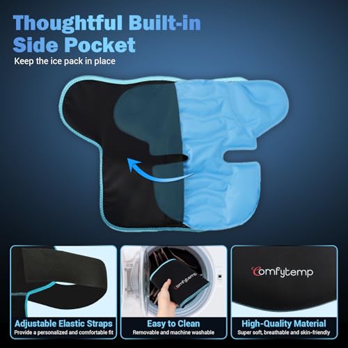 Comfytemp Shoulder Ice Pack Wrap, Shoulder Brace for Shoulders Pain Relief