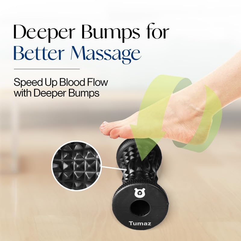 Tumaz Foot Roller for Deep Tissue Massage & Reflexology - color: Foot Roller (Original) - Pink