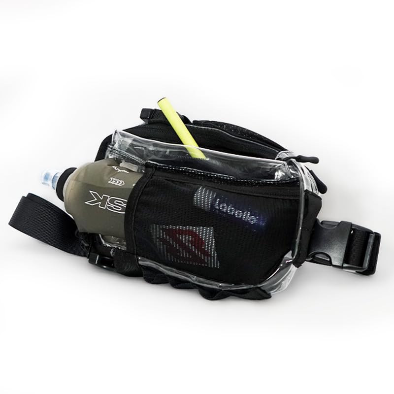 Clear Modular Fanny Pack – Stadium Approved 5x9 Belt Bag with Locking Zipper Clips – Anti-Theft See Through Crossbody for Sports Events, Concerts & Festivals - color: Clear