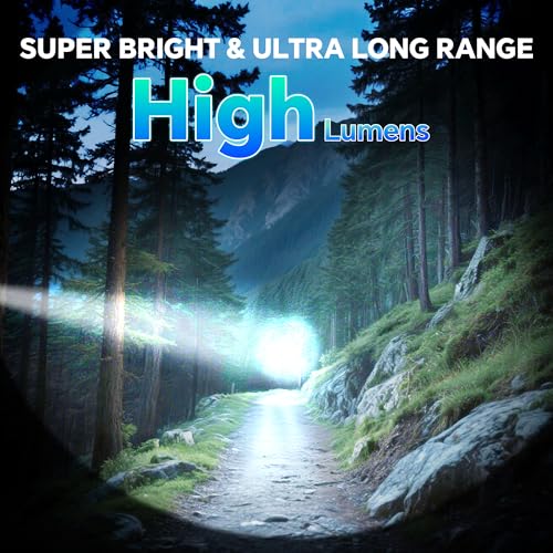 Rechargeable Flashlights Super Bright LED Flash Light 2 Pack - size: 2 Pack