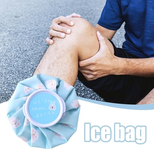 Bag Ice Pack - Leakproof Ice Pack | Hot Water Bags for Knees | Forehead Ankles Ice Pack | Lightweight Ice Pack | Ice Cold Pack Reusable | Cold and Hot Hot Water Bag - color: Blue