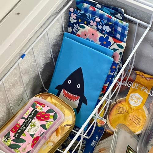 Yumbox Sweatproof Lunch Ice Packs for Kids (Monster Shark) - color: Monster Shark