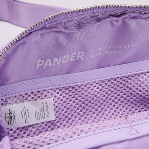 Pander Crossbody Belt Bag for Women and Men, Travel and Everyday Use - color: Lilac Purple