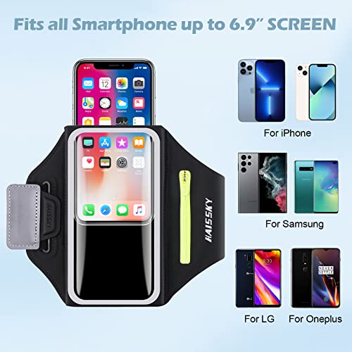 GUZACK Running Armband with Key Pouch & Card Slot, Up to 6.9" - color: 3D Upgrade, size: M
