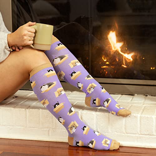 LEVSOX Compression Socks Women and Men, 20-30mmHg, Best for Nurses, Travel, Pregnancy - color: 4 Pairs Mix C, size: X-Large