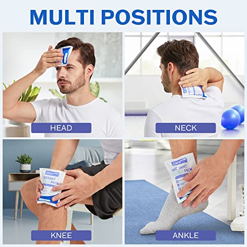 100 Pack Instant Ice Packs for Injuries, Disposable Instant Cold Pack - style: 100 Pack
