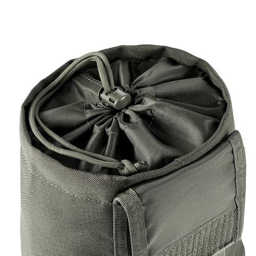 TACNEX Folding Dump Pouch for Duty/Battle/Range Belt Roll Up MOLLE Magazine Drop Pouch Drawstring Open Mag/Tool Recovery Waist Bag Utility Storage Pack for Hunting Shooting - color: Ranger Green
