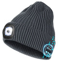 Wmcaps Bluetooth Beanie with LED Light and Headphones, Christmas Tech Gifts - color: Dark Grey