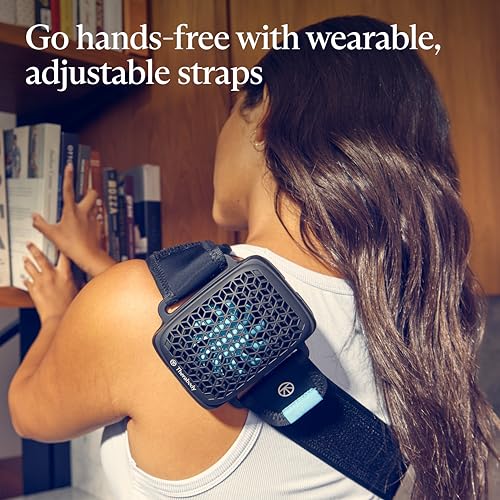 Therabody RecoveryTherm Cube - Instant Heat, Cold and Contrast Therapy for Pain Relief, Aches and Pains, and Muscle Recovery - Portable Hands Free Cryotherapy Machine with Cold Compress & Heating Pad