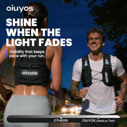 Running Vest for Women Men, 500ml Soft Flask & Phone Holder - color: Black, size: X-Small-Small