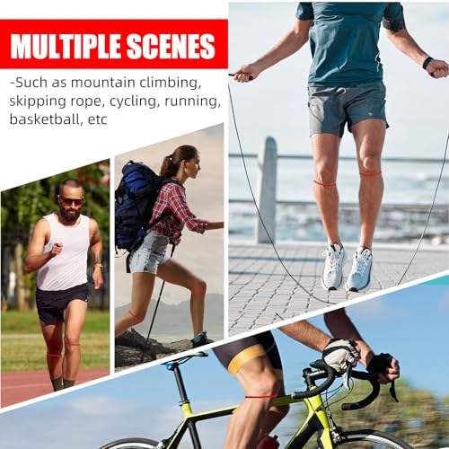 Foilswirl Patella Knee Band Basketball Knee Strap,2,Red,M - color: Red, size: M