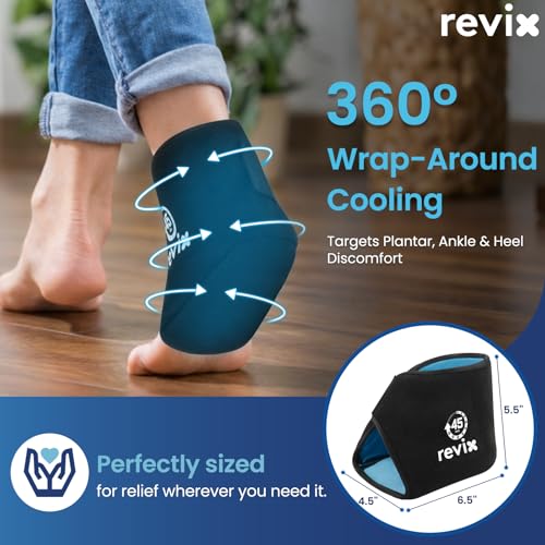 REVIX Ankle Ice Pack Wrap for Plantar Fasciitis, 45-Min Long Lasting Cold - style: 1 Pack