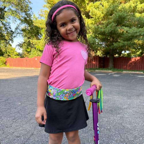 BANDI KIDS Pocket belt for Medical, Sports, Play Comfortable fit Adjustable waist pack, Made In USA - color: Daydream