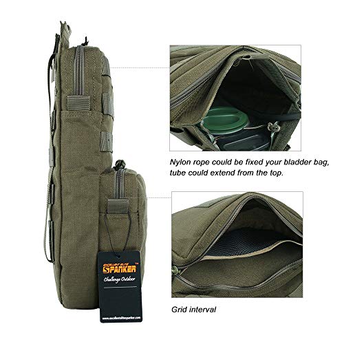 EXCELLENT ELITE SPANKER Tactical MOLLE Hydration Pack for 3L Water Bladder - color: Ranger Green