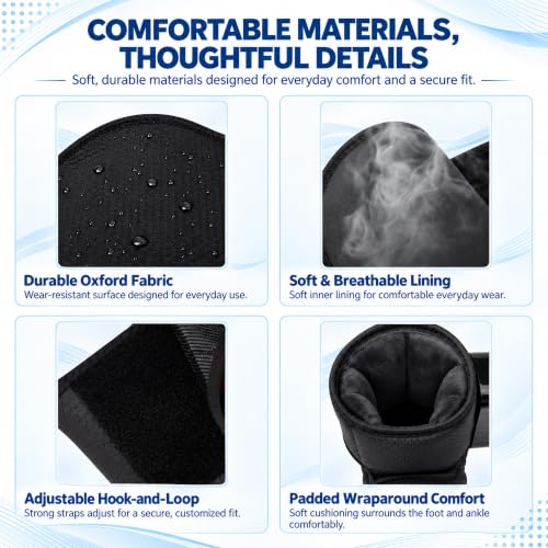 Cordless Air Compression Foot and Ankle Massager with Heat, 1 Pack - color: Black-1pc