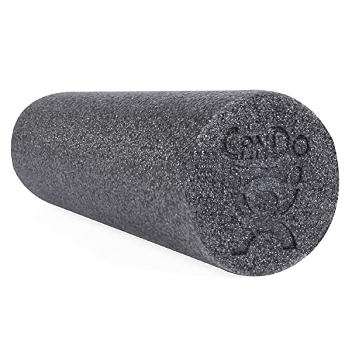 CanDo Plus Round Gray Exercise Fitness Foam Rollers for Muscle Restoration, Massage Therapy, Sport Recovery and Physical Therapy 6" x 18" - size: 6" X 18"