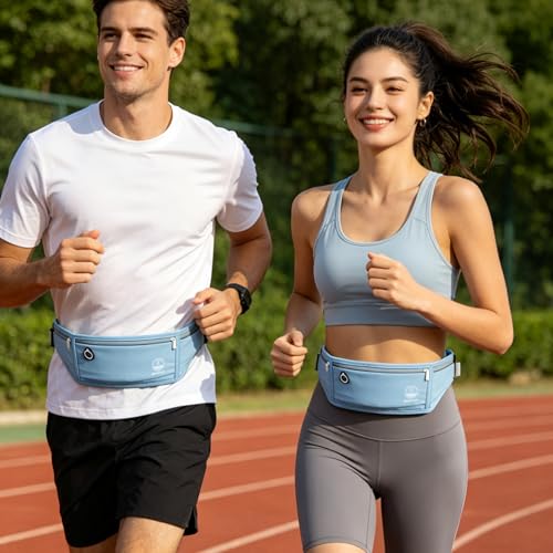 Slim Running Belt Fanny Pack, Phone Holder Waist Pack Money Belt - Blue - color: X Blue