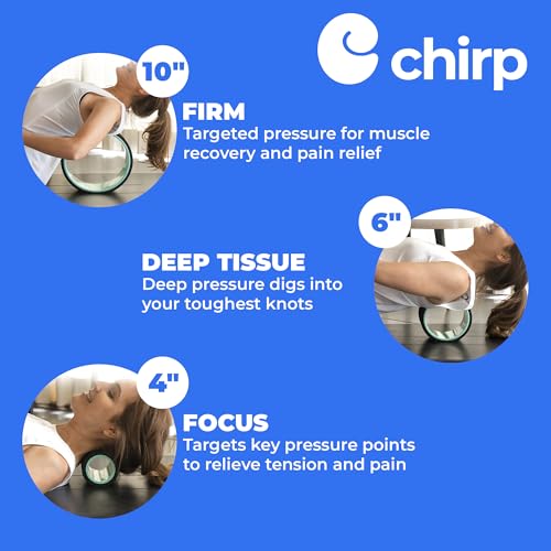 Chirp Wheel+ Foam Roller 3-Pack, Back & Neck Pain Relief, Mint - size: 3 Pack
