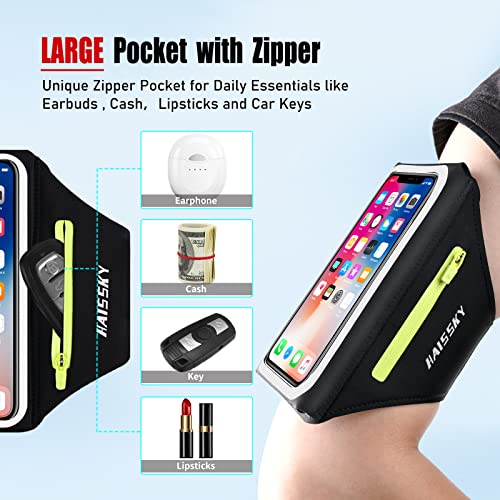 GUZACK Running Armband with Key Pouch & Card Slot, Up to 6.9" - color: 3D Upgrade, size: M